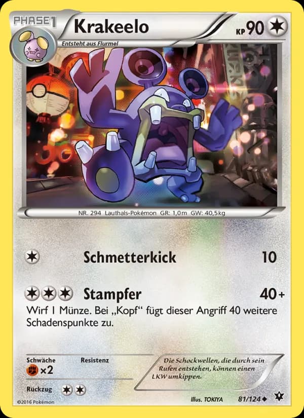 Krakeelo card in German