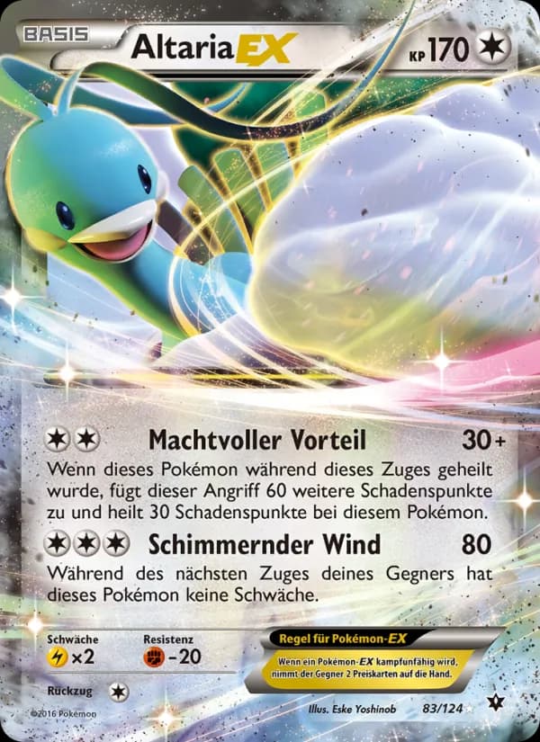 Altaria EX card in German