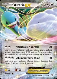 Altaria EX card in German