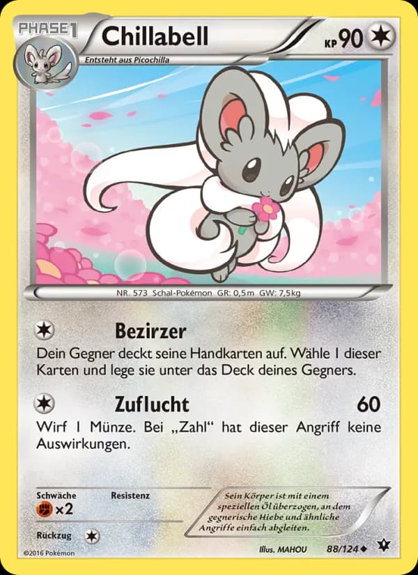 Chillabell card in German