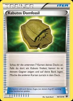 Kabutos Domfossil card in German