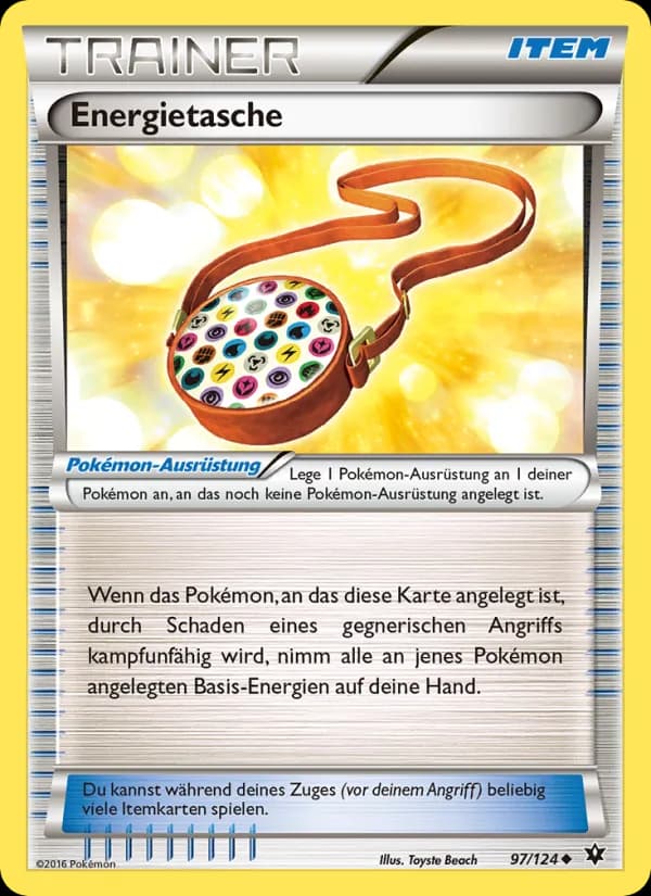 Energietasche card in German