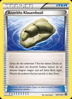 Anoriths Klauenfossil card in German