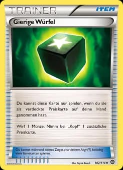 Gierige Würfel card in German