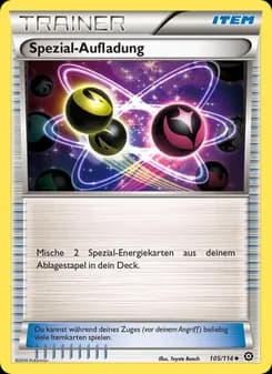 Spezial-Aufladung card in German