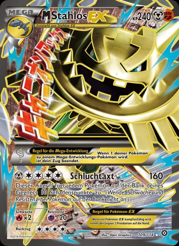 M-Stahlos EX card in German