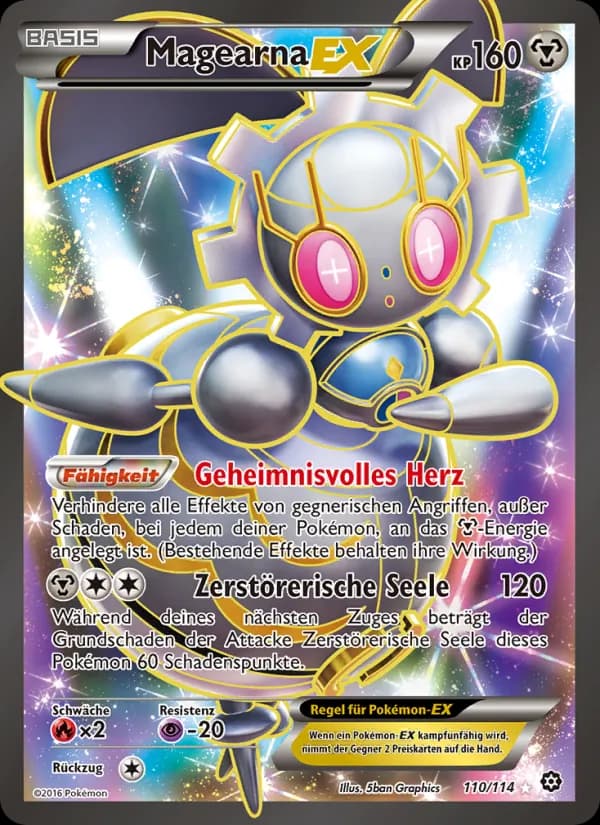 Magearna EX card in German