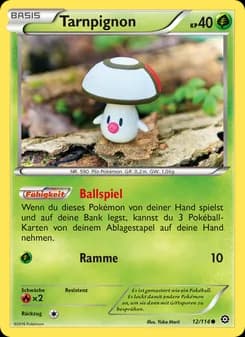 Tarnpignon card in German