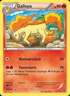 Gallopa card in German