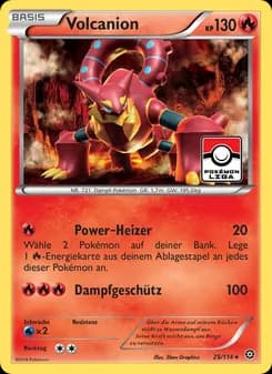 Volcanion card in German