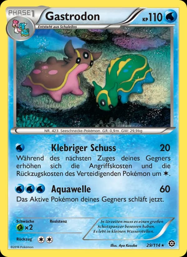 Gastrodon card in German