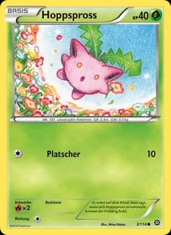 Hoppspross card in German