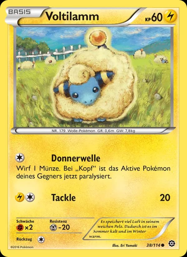Voltilamm card in German