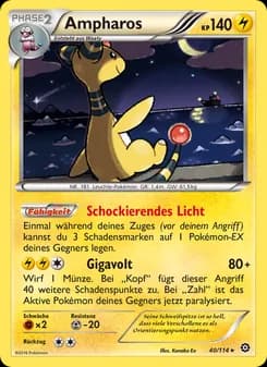 Ampharos card in German