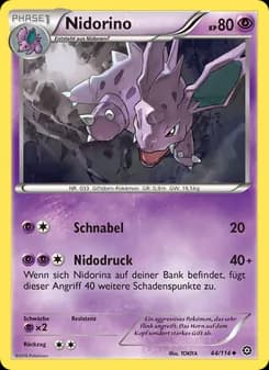 Nidorino card in German
