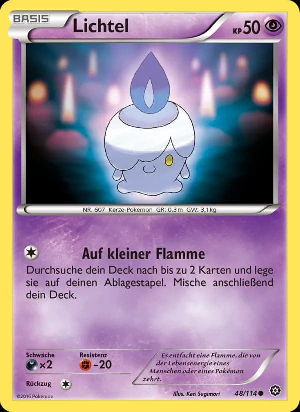 Lichtel card in German