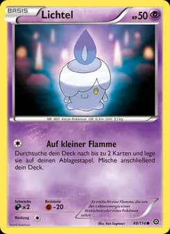 Lichtel card in German