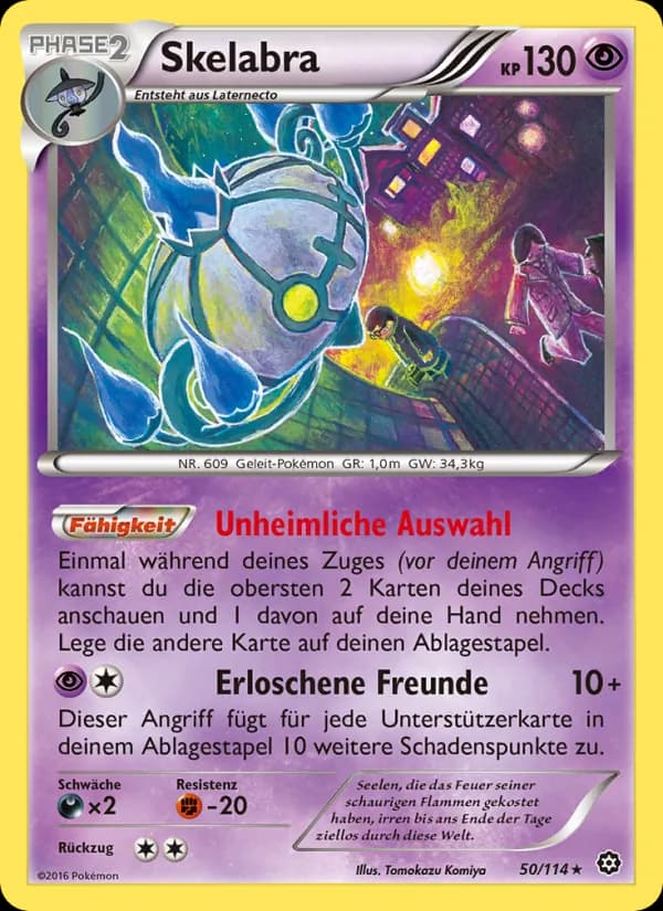 Skelabra card in German