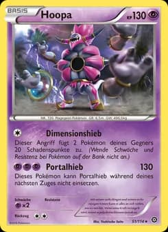 Hoopa card in German