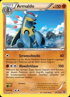 Armaldo card in German