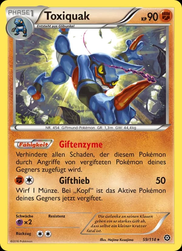 Toxiquak card in German