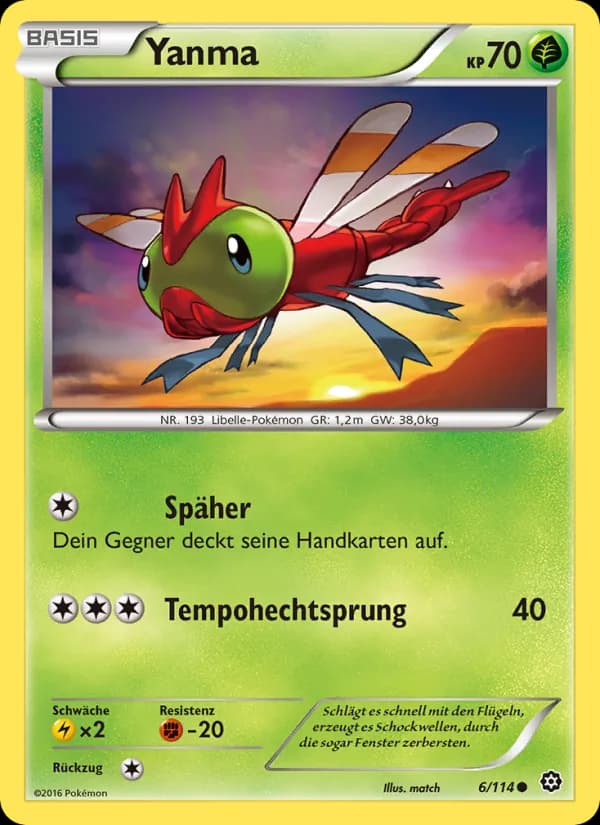 Yanma card in German