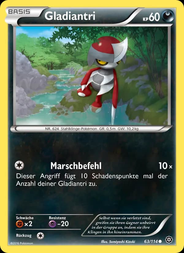 Gladiantri card in German