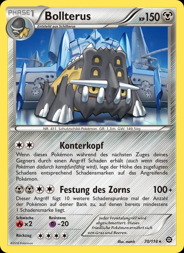 Bollterus card in German
