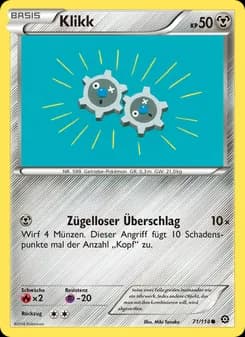 Klikk card in German