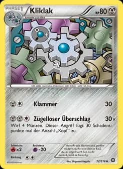 Kliklak card in German