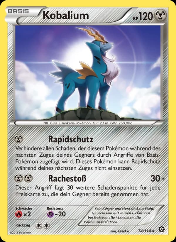 Kobalium card in German