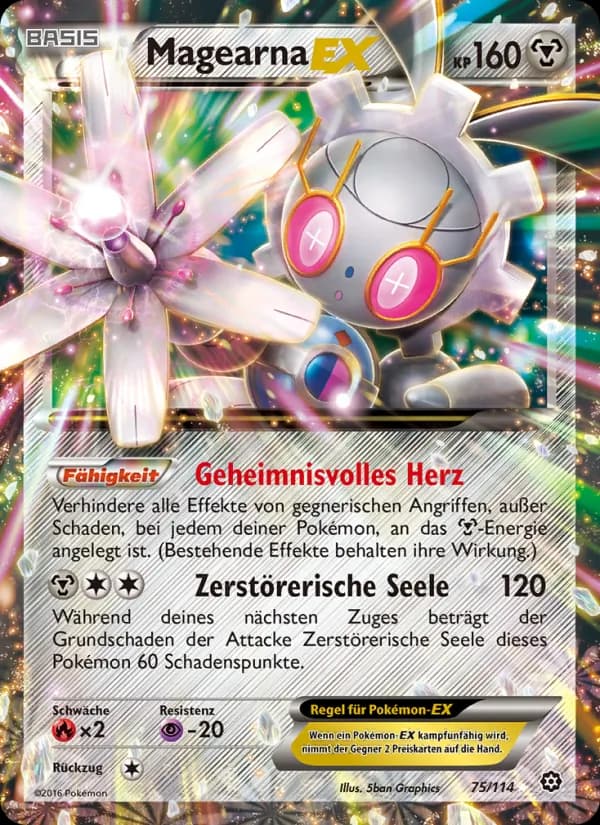 Magearna EX card in German