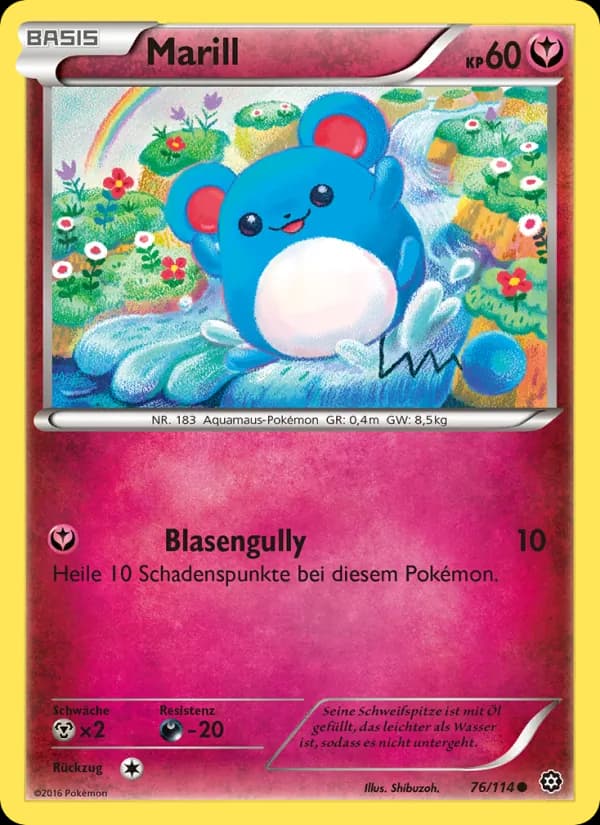 Marill card in German