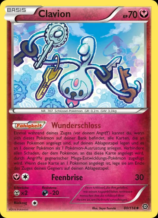 Clavion card in German