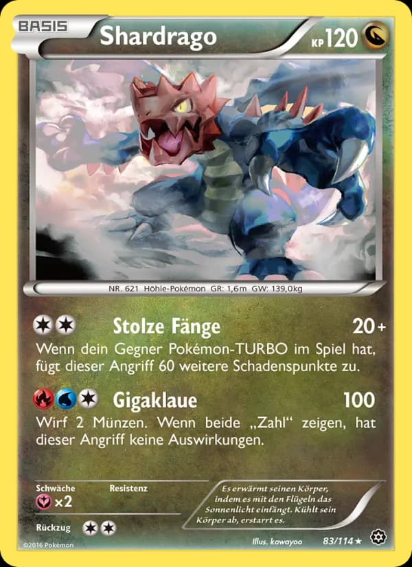 Shardrago card in German
