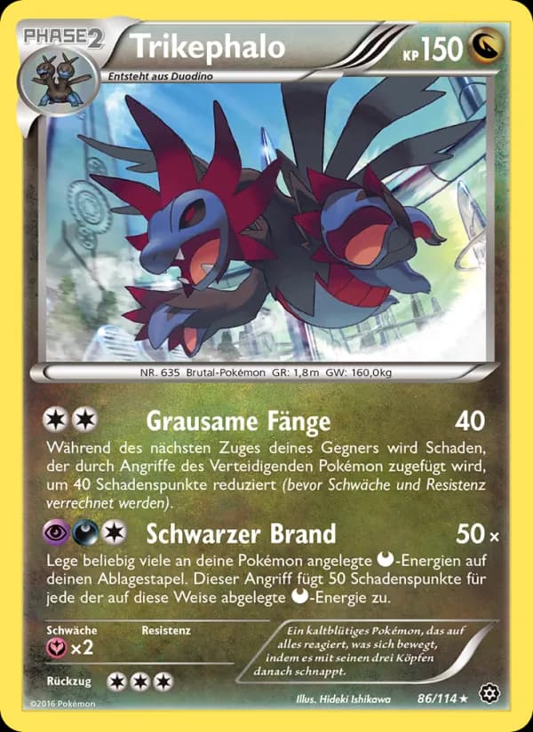 Trikephalo card in German