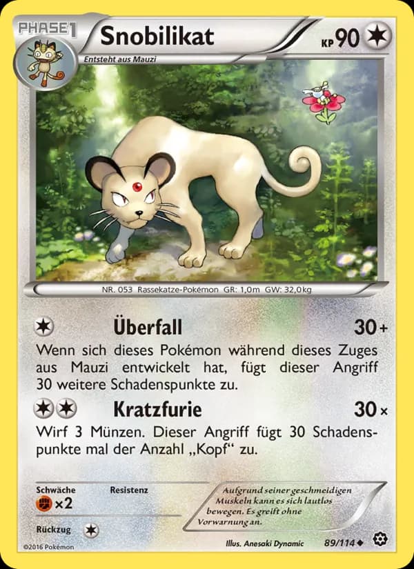 Snobilikat card in German