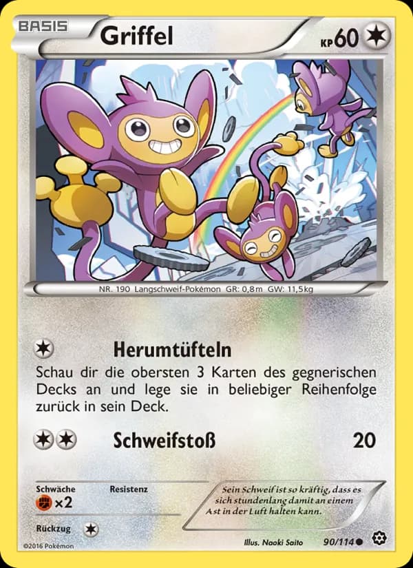 Griffel card in German
