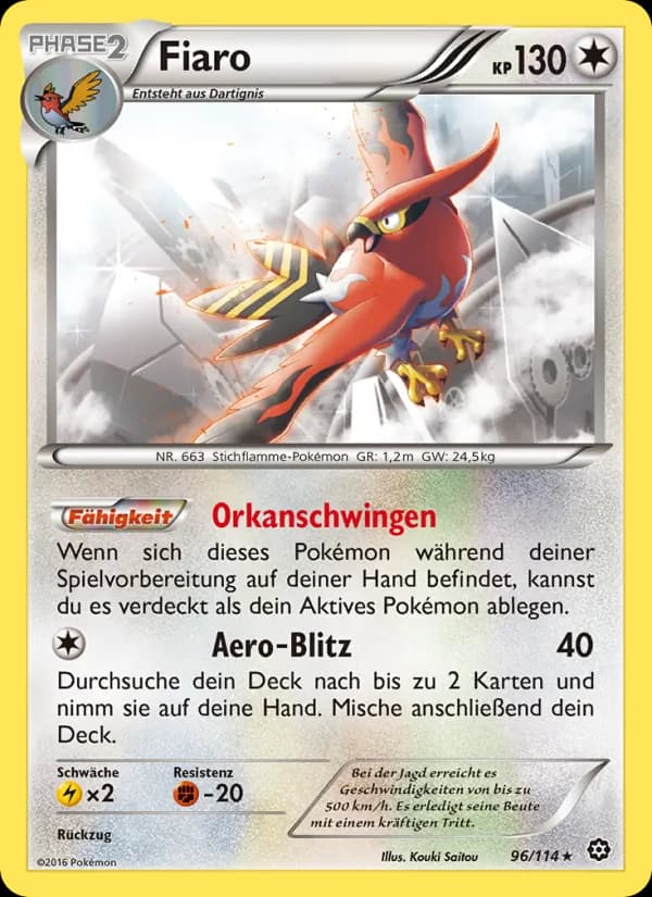 Fiaro card in German