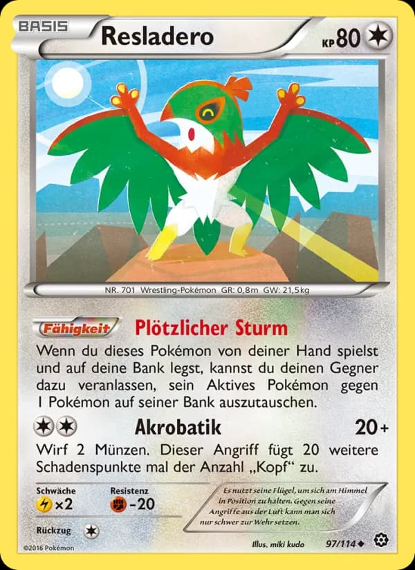 Resladero card in German