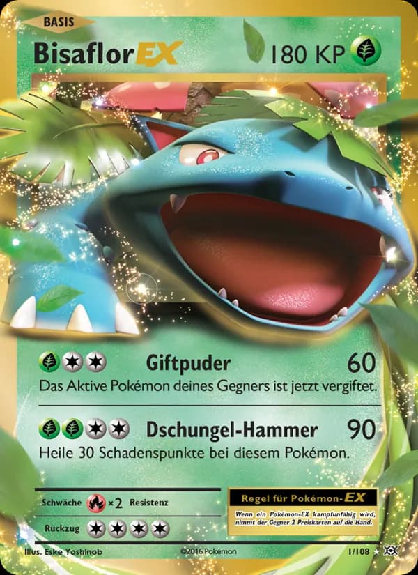 Bisaflor EX card in German