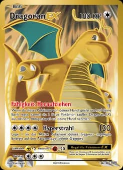 Dragoran EX card in German