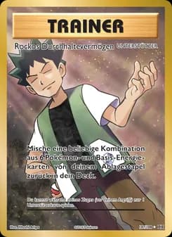 Rockos Durchhaltevermögen card in German