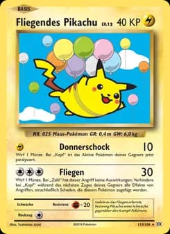 Fliegendes Pikachu card in German