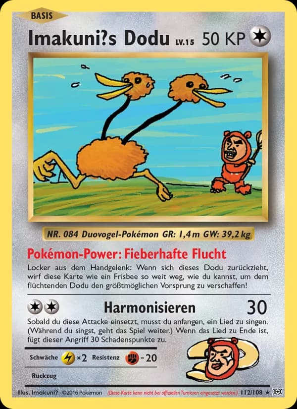 Imakuni?s Dodu card in German