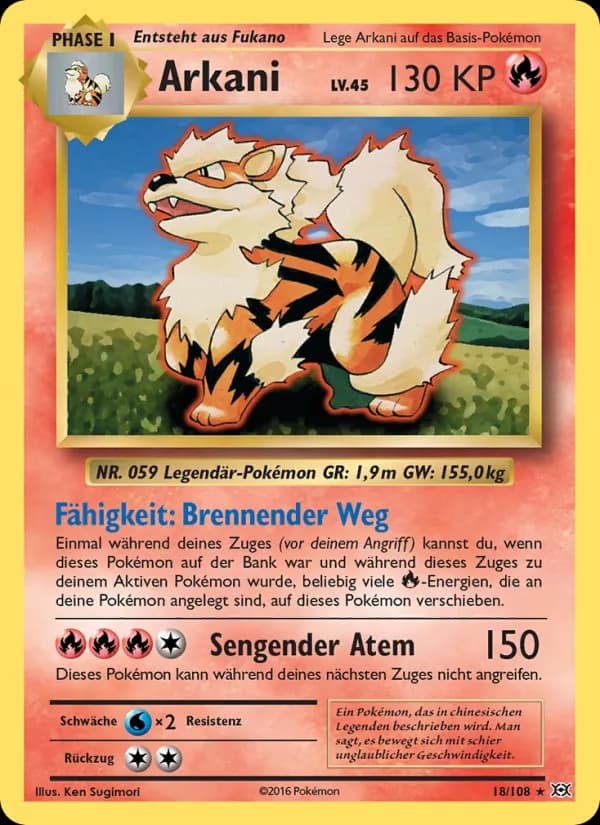 Arkani card in German