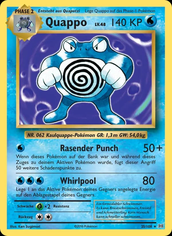 Quappo card in German