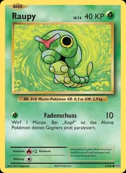 Raupy card in German