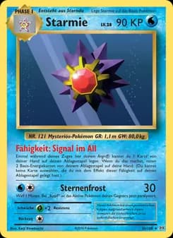Starmie card in German