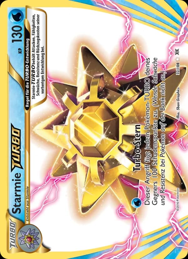Starmie-TURBO card in German